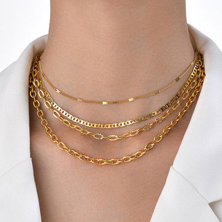 Изображение для категории Нержавеющая сталь базовое цепь ожерелье